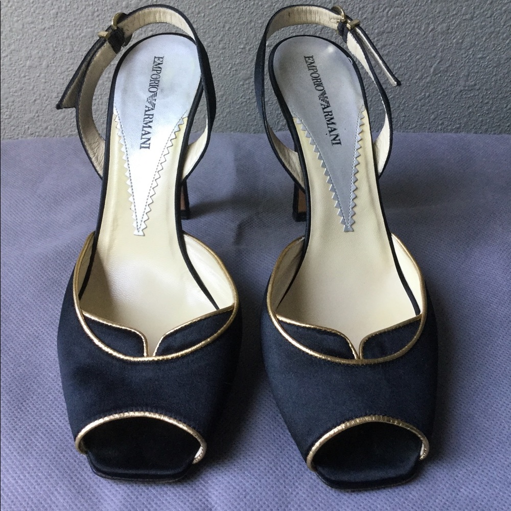 Emporio Armani heels, size 38.5, black